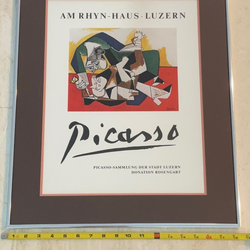 Pablo Picasso Picture Exhibition AM RHYN HAUS LUZERN Art Vintage Museum Framed - Picture 11 of 16